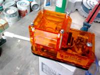 Station 1: Demo in Orange-durchsichtig